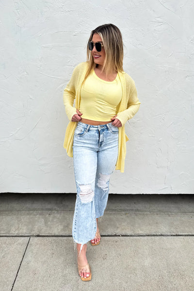 Waffle Thumbhole Cardigans