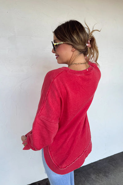 Preorder Washed High Low Sweatshirts