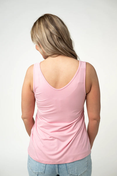 MM VNeck Front/Back Tanks (6 colors-Lavender, Black, Slate, Pink, Sage, Teal)