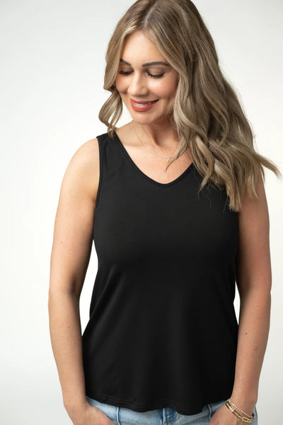 MM VNeck Front/Back Tanks (6 colors-Lavender, Black, Slate, Pink, Sage, Teal)