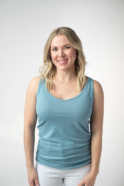 MM Vneck Elevated Basic Tanks (5 colors)