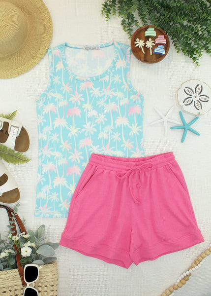 MM Summer Print Micro-Ribbed Tanks