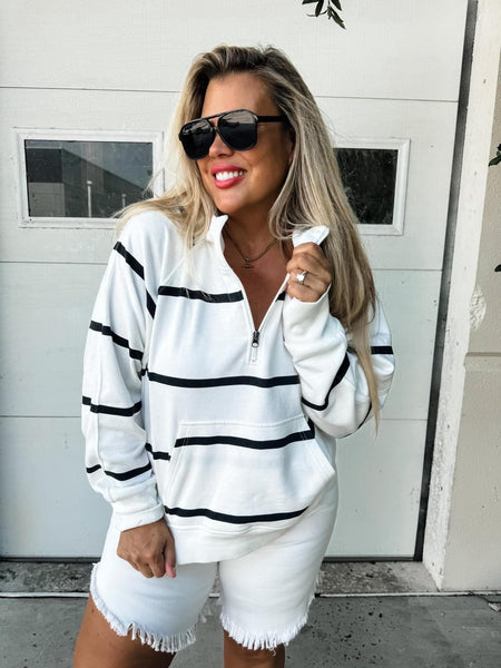 Preorder Summer Stripe Hooded Pullover