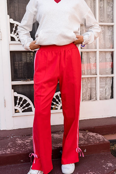 Ampersand Ave. Red Bow Wide Leg Pants
