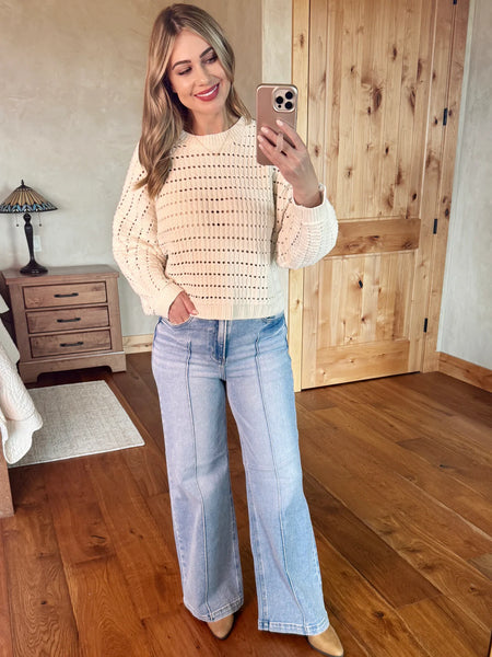 Risen Pin Tuck Denim