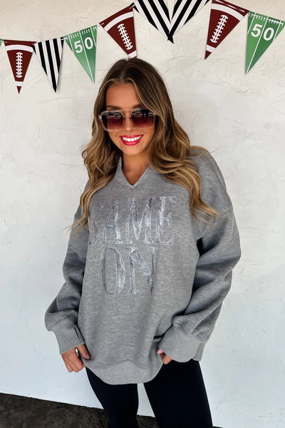 Oversized Game On Pullover