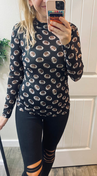 Mesh Football Long Sleeve Top