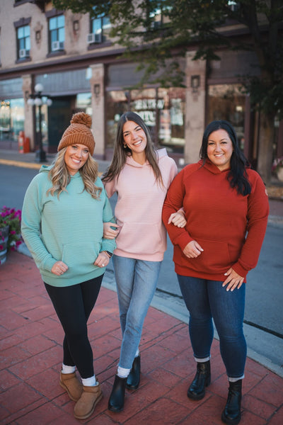 MM Ribbed Textured Hoodies
