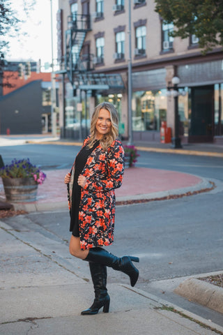 MM Classic Sunset Floral Cardigan