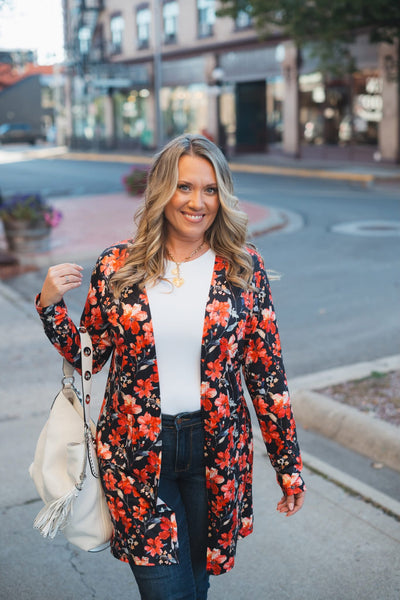 MM Classic Sunset Floral Cardigan