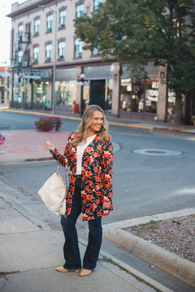 MM Classic Sunset Floral Cardigan