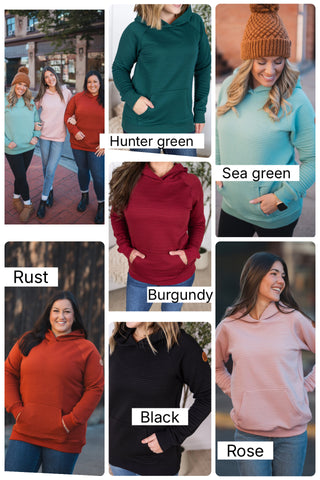 MM Ribbed Textured Hoodies