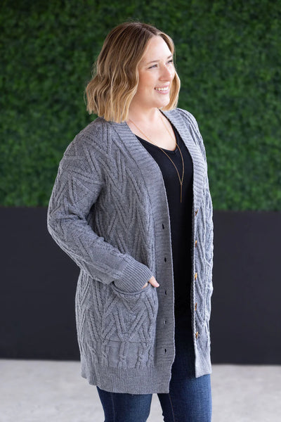 MM Button Textured Cardigans
