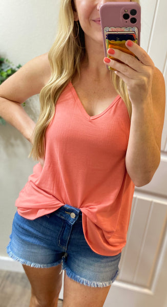 Oversized Reversible Spaghetti Strap Tank