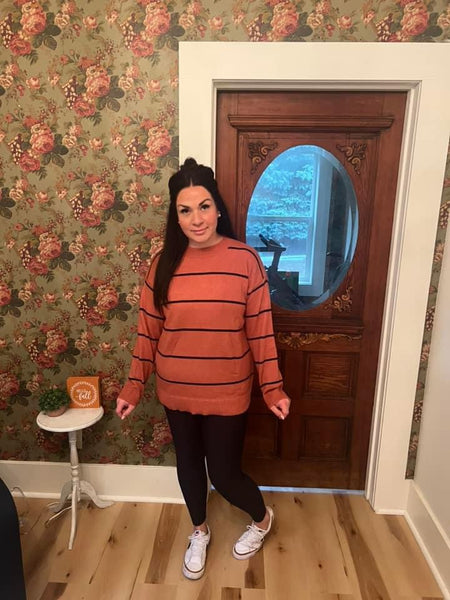Powder Striped Sweater