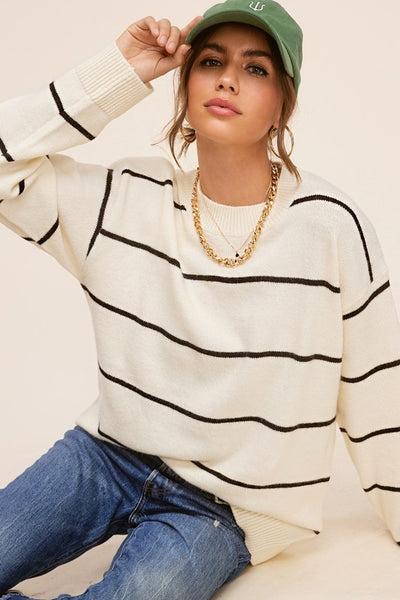 Powder Striped Sweater