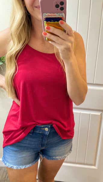 Oversized Reversible Spaghetti Strap Tank