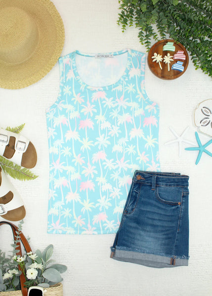 MM Summer Print Micro-Ribbed Tanks