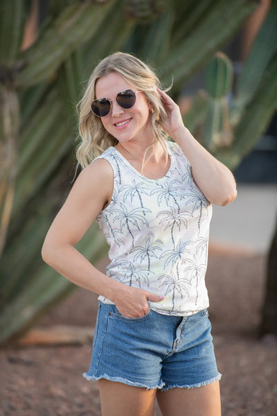 MM Summer Print Micro-Ribbed Tanks