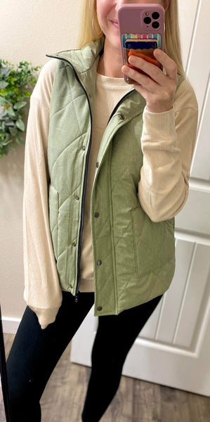 MM Quilted Short Vest