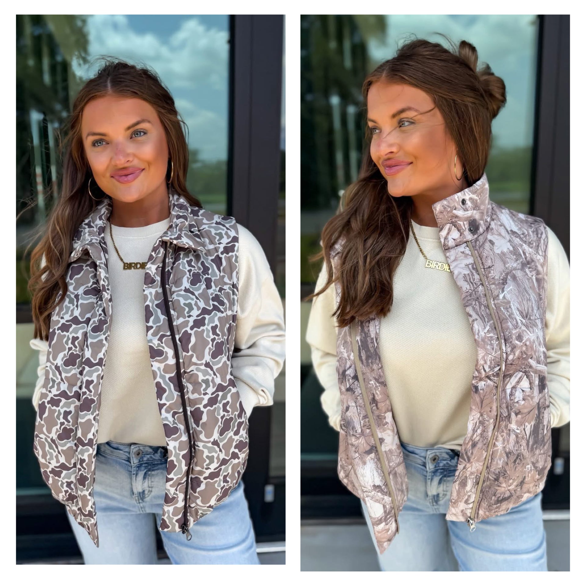 Preorder Camo Puff Vests
