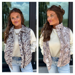 Preorder Camo Puff Vests