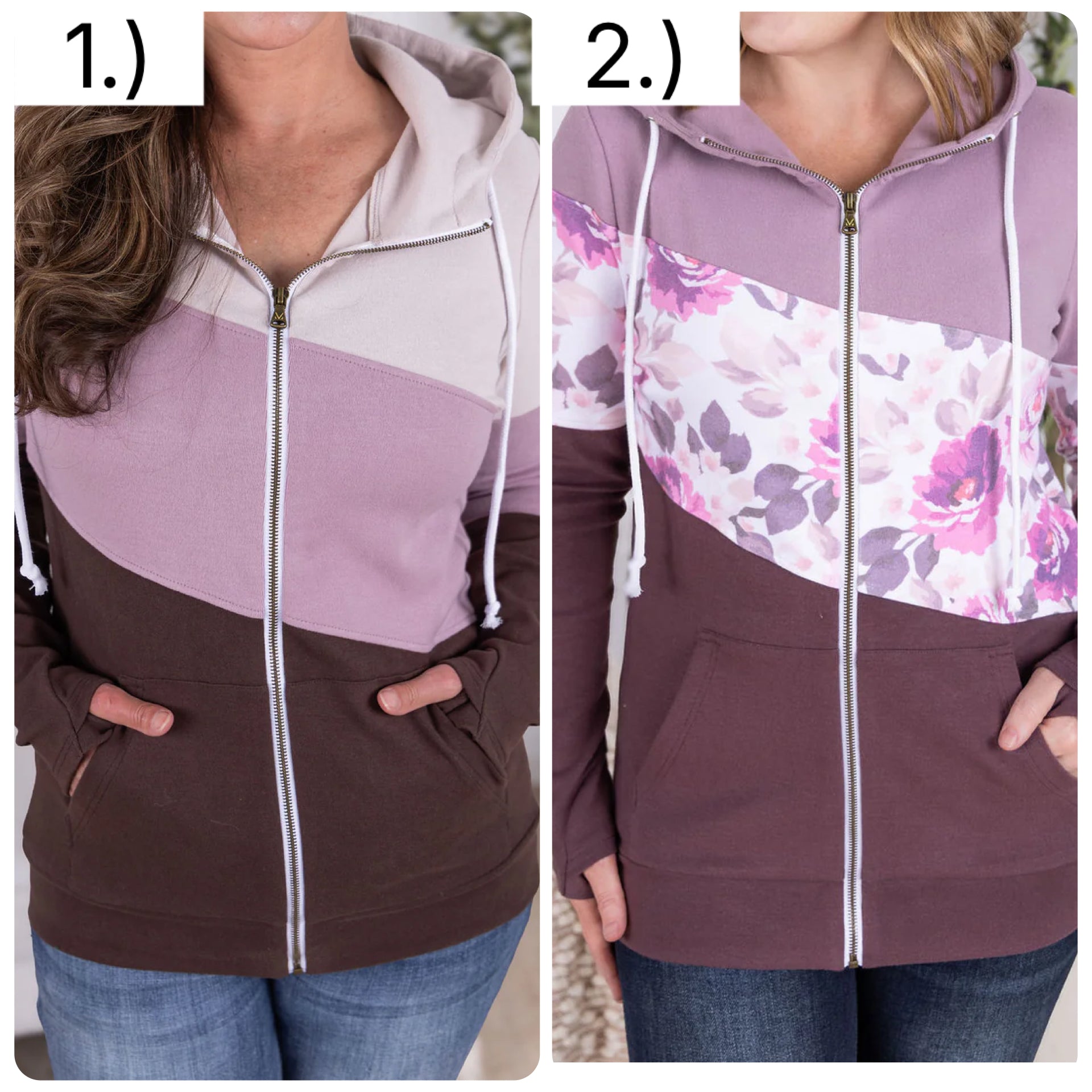 MM Colorblock Full Zip Hoodies