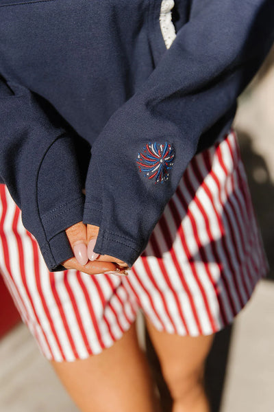 Preorder Ampersand Ave. Lace Meet Me Under The Fireworks Hoodie