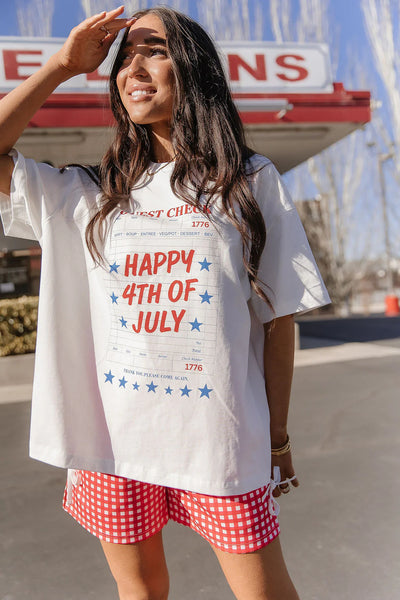 Preorder Ampersand Ave. Oversized Boyfriend Tees (Check Please, America, Free Refills)