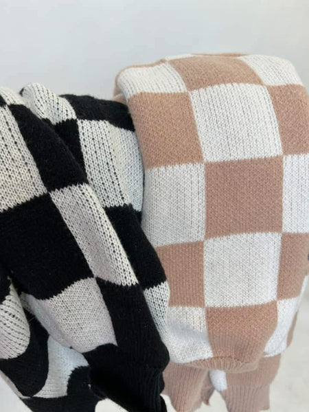 Blakeley Checkered Button Cardigan