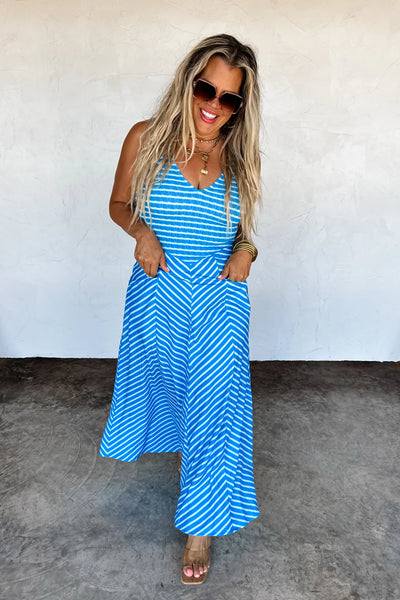 Blakeley Angled Striped Dresses