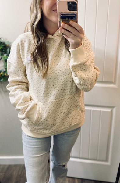 Ampersand Ave. Dainty Floral Comfort Hoodie