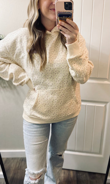 Ampersand Ave. Dainty Floral Comfort Hoodie