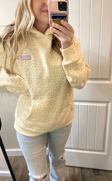Ampersand Ave. Dainty Floral Comfort Hoodie