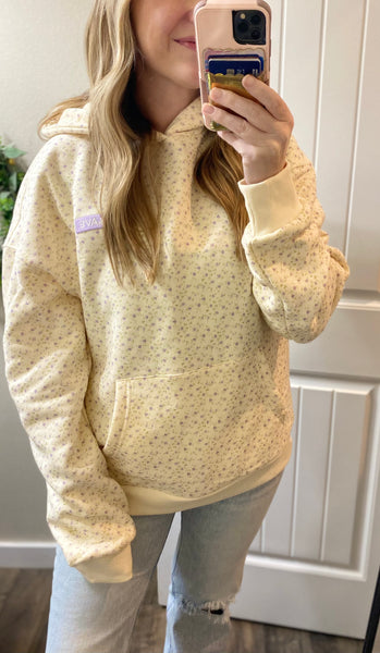 Ampersand Ave. Dainty Floral Comfort Hoodie