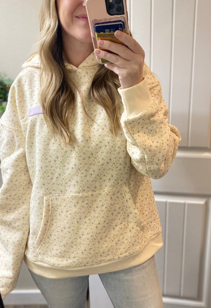 Ampersand Ave. Dainty Floral Comfort Hoodie