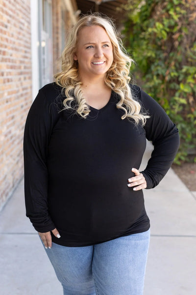 MM Elevated V-Neck Layering Long Sleeves