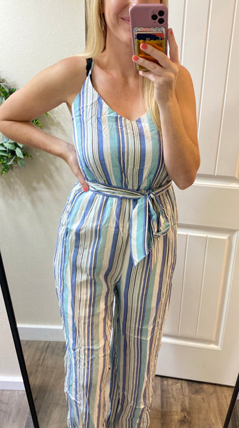 Striped Jumpsuit