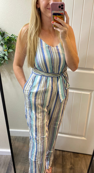 Striped Jumpsuit