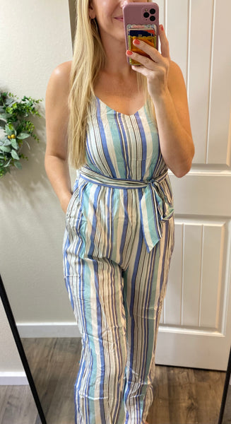 Striped Jumpsuit