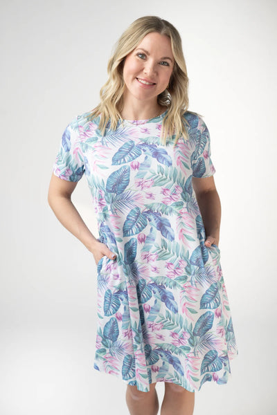 MM Tropical Leaf Dress
