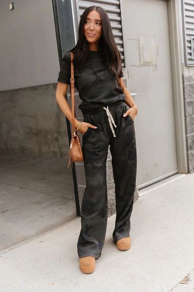 Ampersand Ave. Camo Waffle Top/Pants