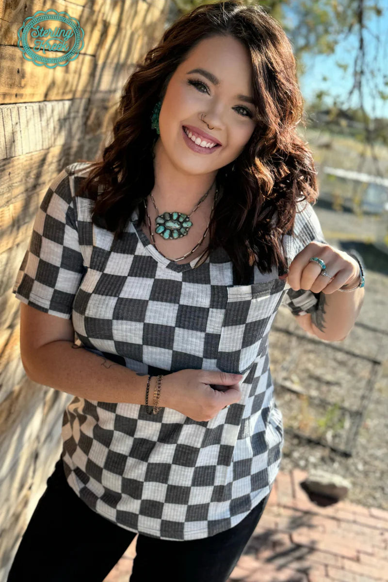 Checked Pocket Short Sleeve