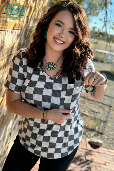 Checked Pocket Short Sleeve