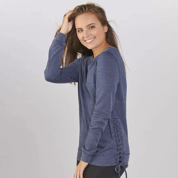 Lace Up Soft Pullover