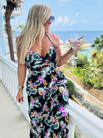 Preorder Knotted Halter Jumpsuit