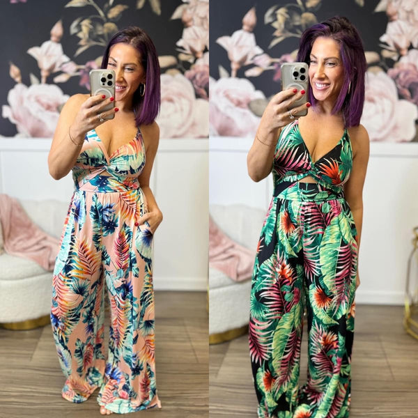 Preorder Knotted Halter Jumpsuit
