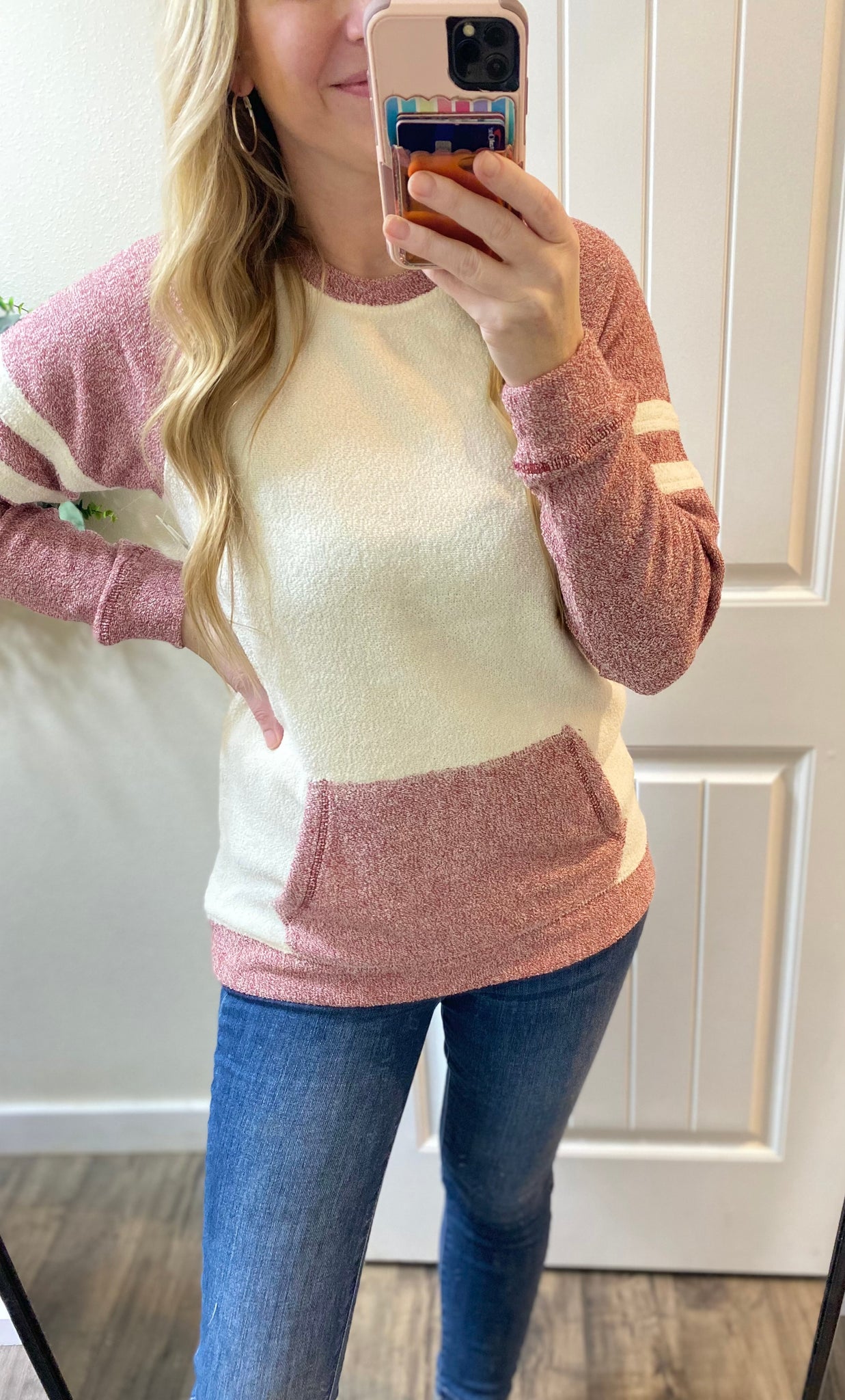 Sporty Contrast Pullover