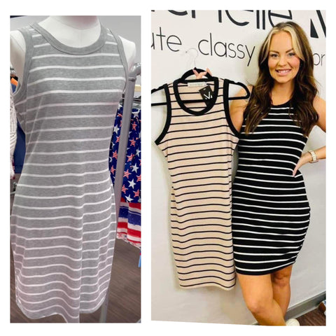 Stripe Ribbed Dresses