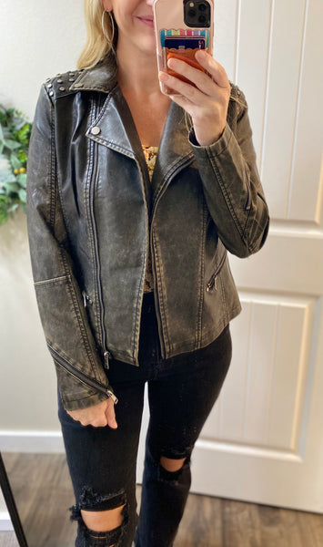 Studded Moto Jacket